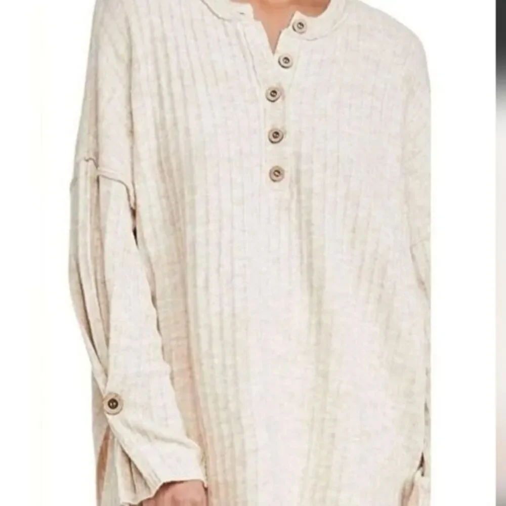 Free People Intimately Free Around The Clock Tunic Sweater size Medium boho